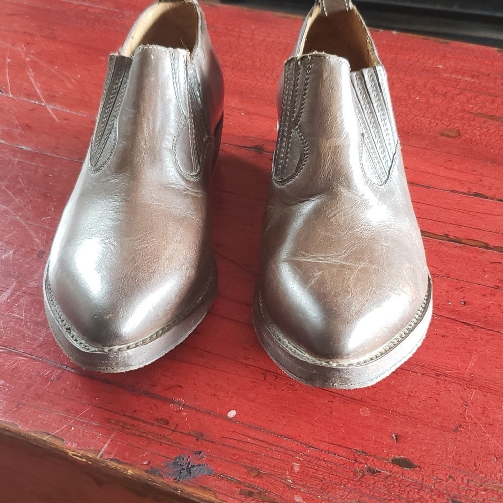 Frye Dark Brown Leather Ankle Boots - Picture 5 of 5